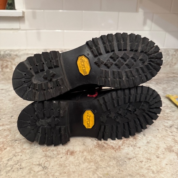 Red Wing 1668 Black Leather Moto Boots - Picture 4 of 6